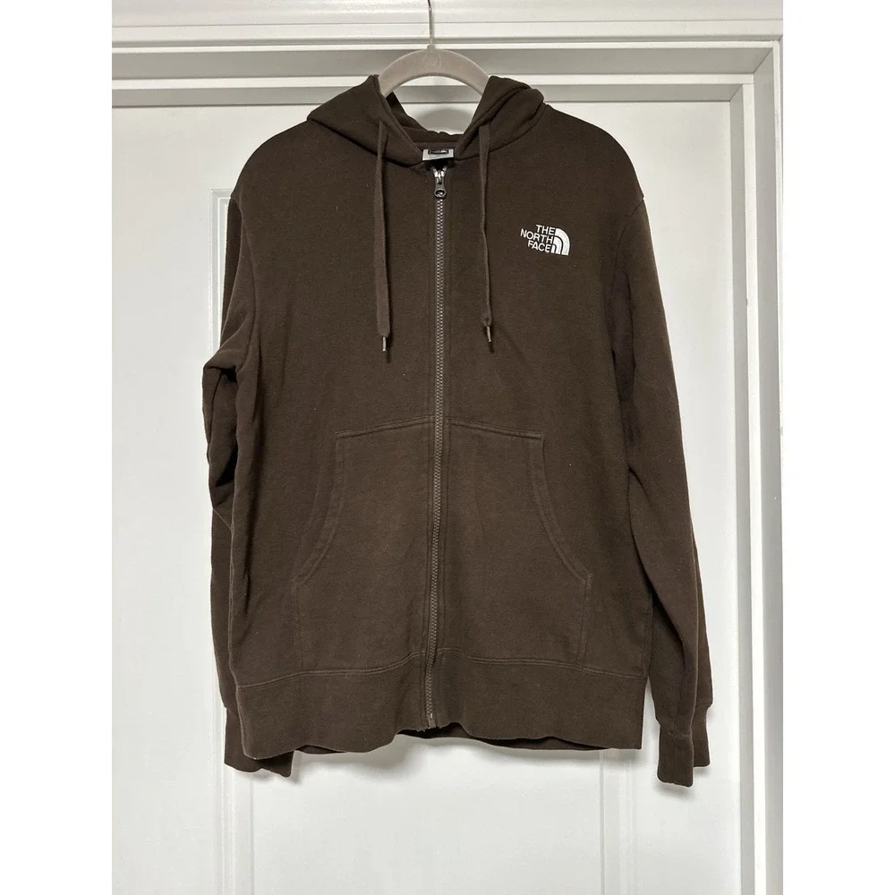 The North‎ Face, Men's Full Zip Brown Hoodie, Size Small